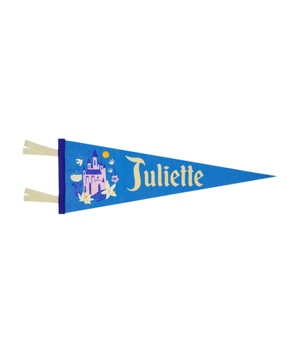 Personalized Disney Princess Castle Pennant