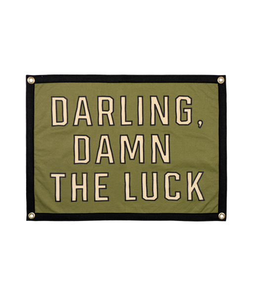 PRESALE: Darling, Damn The Luck Camp Flag • John Moreland x Oxford Pennant