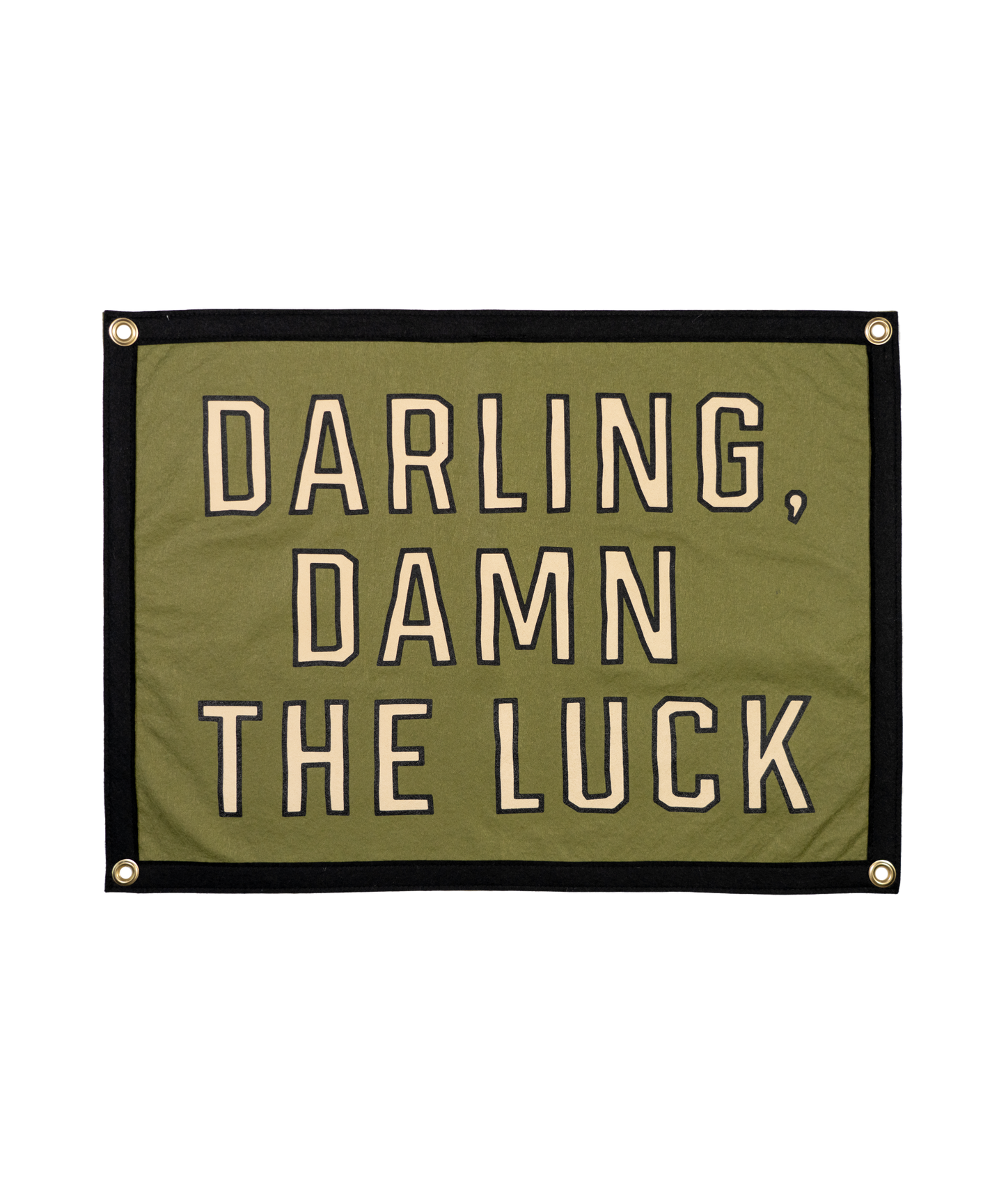 PRESALE: Darling, Damn The Luck Camp Flag • John Moreland x Oxford Pennant