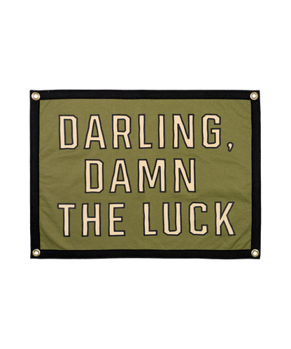 PRESALE: Darling, Damn The Luck Camp Flag • John Moreland x Oxford Pennant