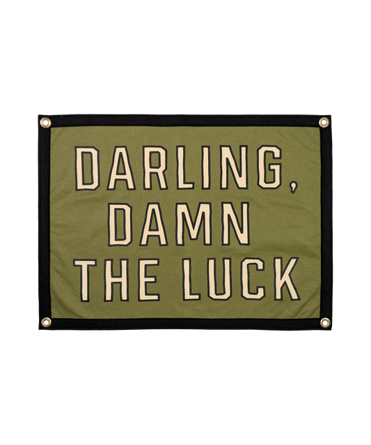 Darling, Damn The Luck Camp Flag • John Moreland x Oxford Pennant