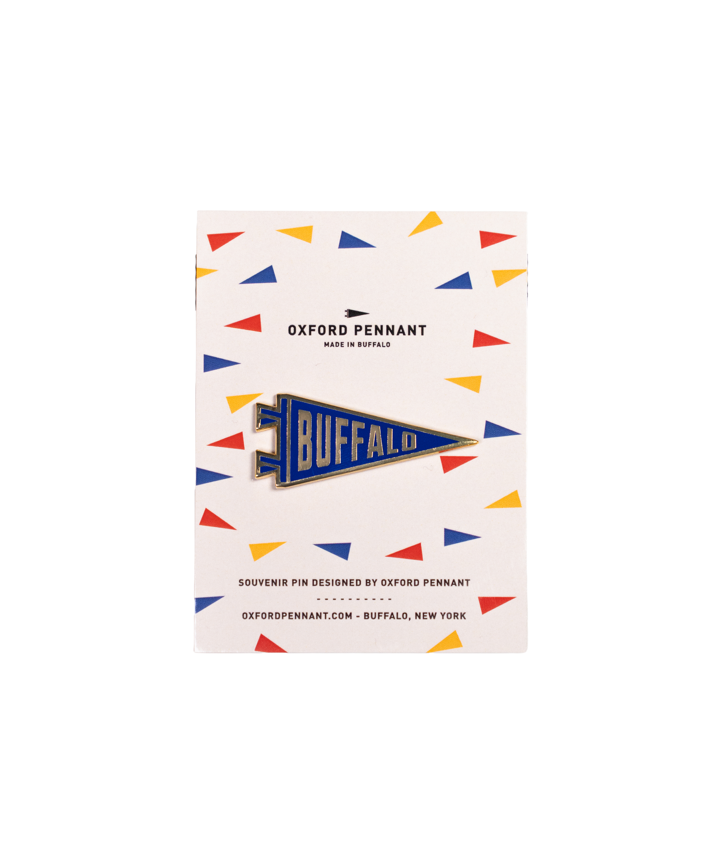 Buffalo Pennant Enamel Pin • Lost Lust Supply x Oxford Pennant Original