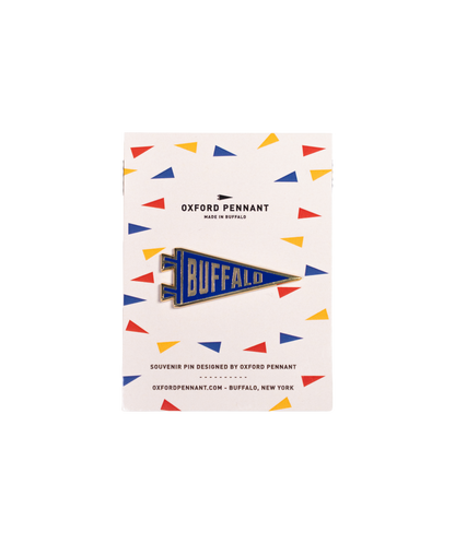 Buffalo Pennant Enamel Pin • Lost Lust Supply x Oxford Pennant Original