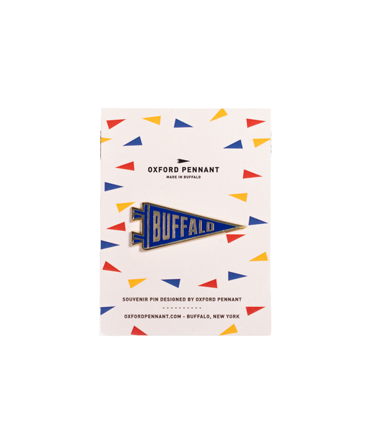 Buffalo Pennant Enamel Pin • Lost Lust Supply x Oxford Pennant Original