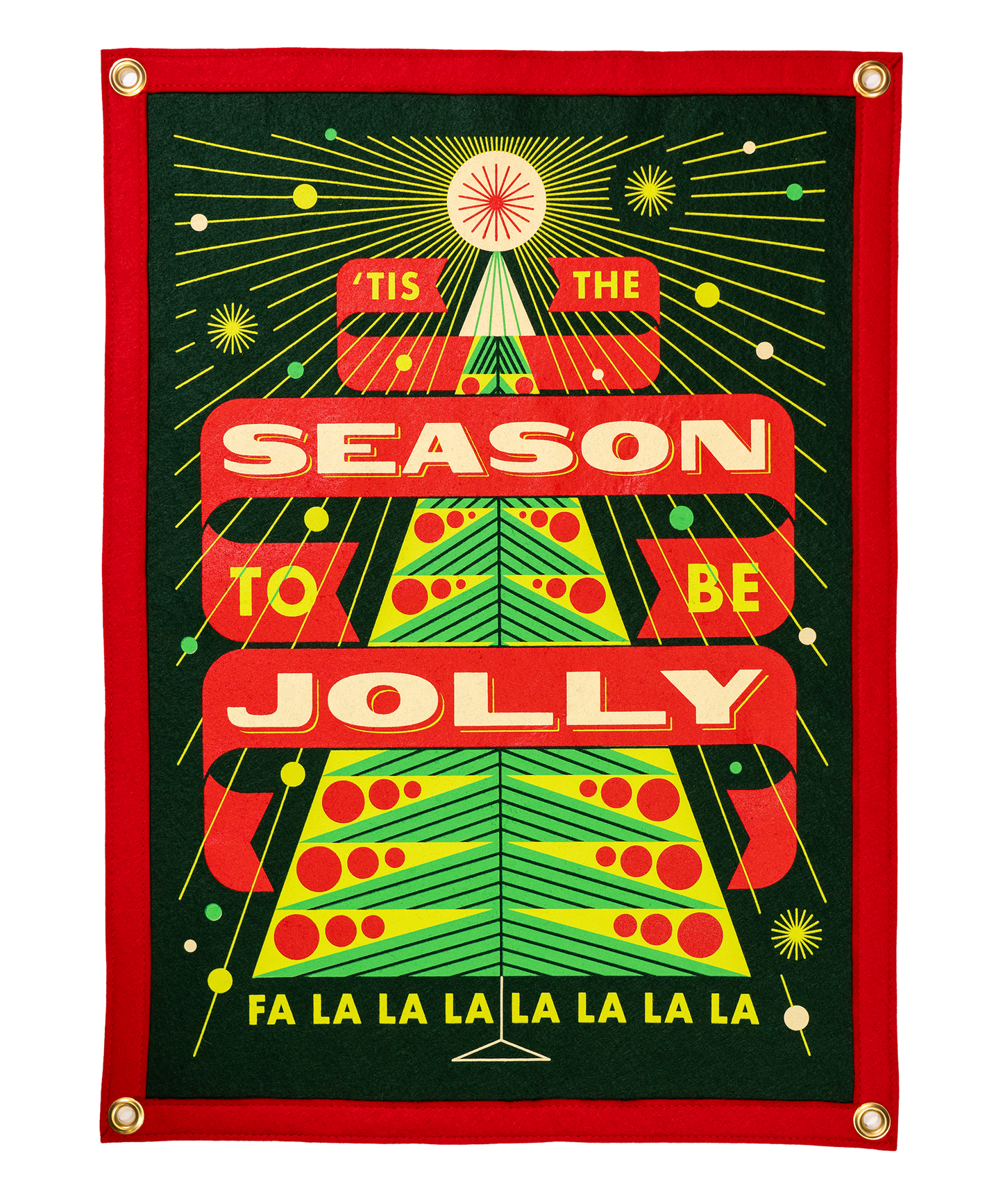 'Tis the Season To Be Jolly Camp Flag • Invisible Creature x Oxford Pennant