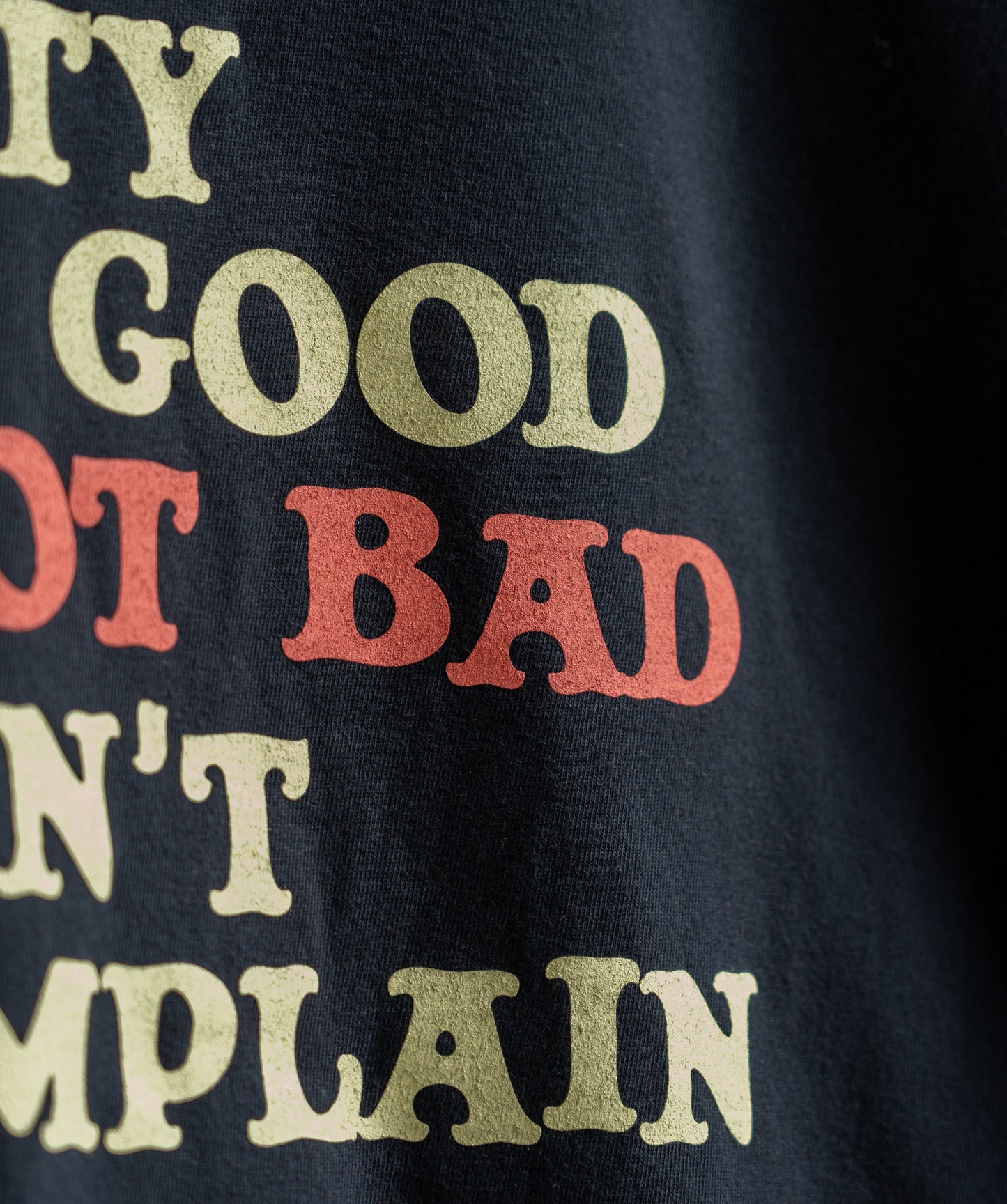 Pretty Good Not Bad I Can't Complain T-Shirt • John Prine x Oxford Pennant