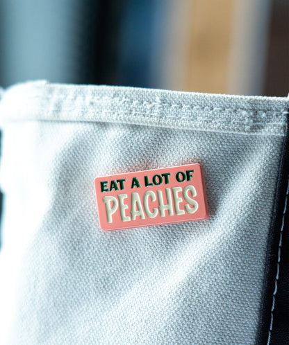 Plant A Little Garden Eat A Lot Of Peaches Enamel Pin Set • John Prine x Oxford Pennant