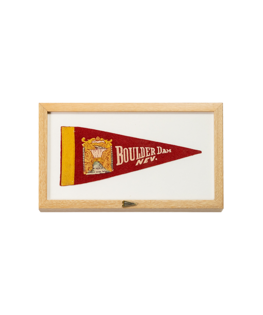 Vintage Boulder Dam, Nevada Framed Pennant