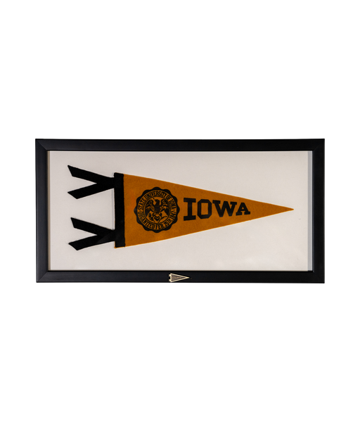 Vintage State University of Iowa Pennant