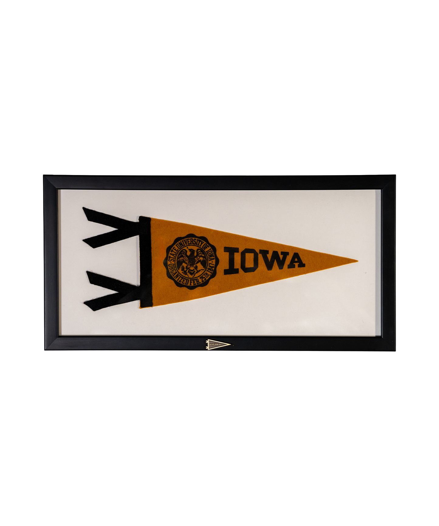 Vintage State University of Iowa Pennant