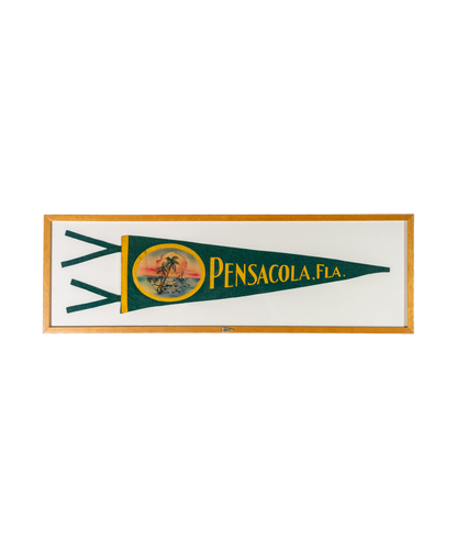 Vintage Pensacola, Florida Framed Pennant