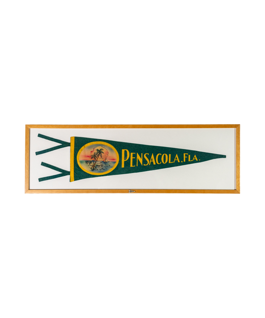 Vintage Pensacola, Florida Framed Pennant