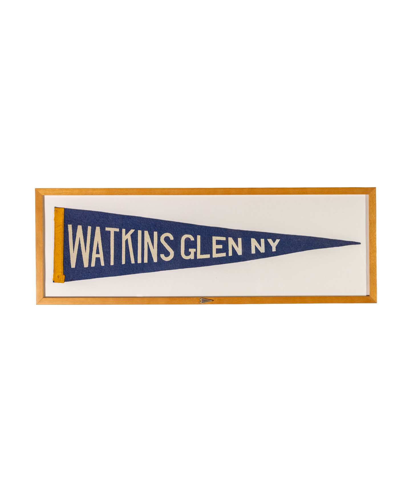 Vintage Watkins Glen New York Framed Pennant