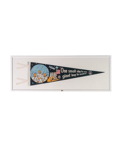 Vintage One Small Step Framed Pennant