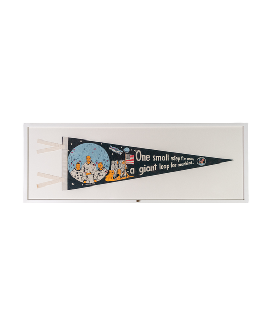 Vintage One Small Step Framed Pennant