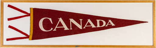 Vintage Canada Framed Pennant