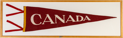 Vintage Canada Framed Pennant