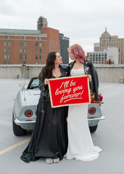 I'll Be Loving You Forever Camp Flag