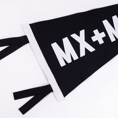 Mx + Mx Wedding Pennant