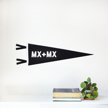 Mx + Mx Wedding Pennant