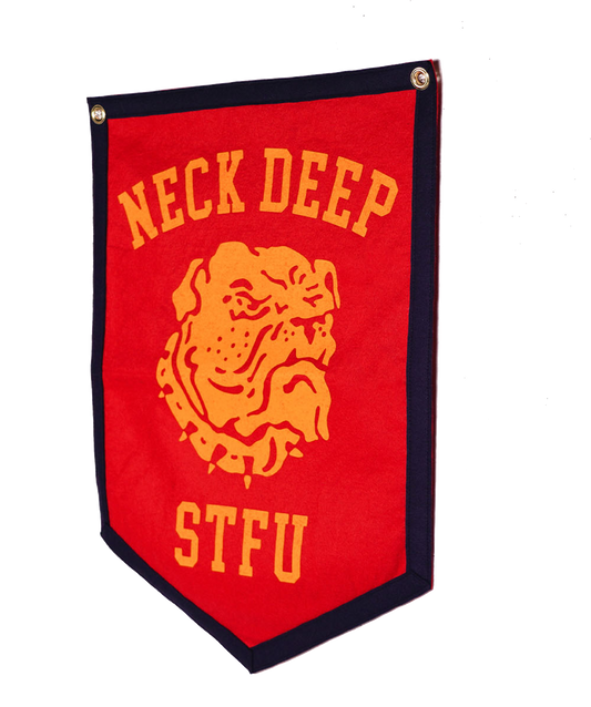 STFU Camp Flag • Neck Deep x Oxford Pennant