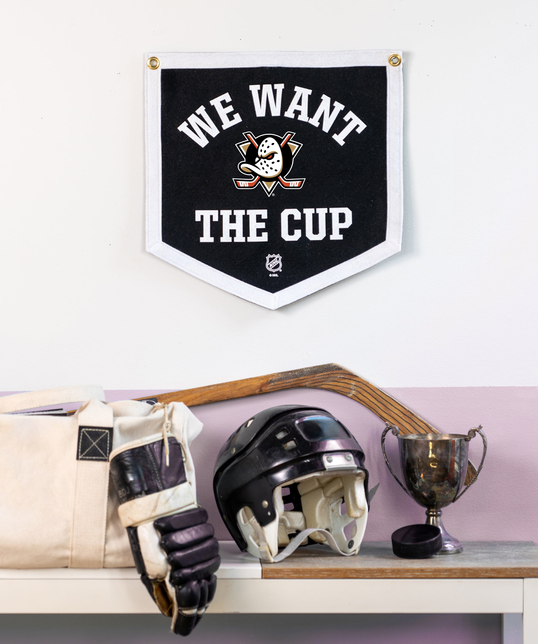 NHLCustomCampFlag_WeWantTheCup