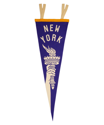 New York Torch Pennant • United By Blue x True Hand Society x Oxford Pennant Original