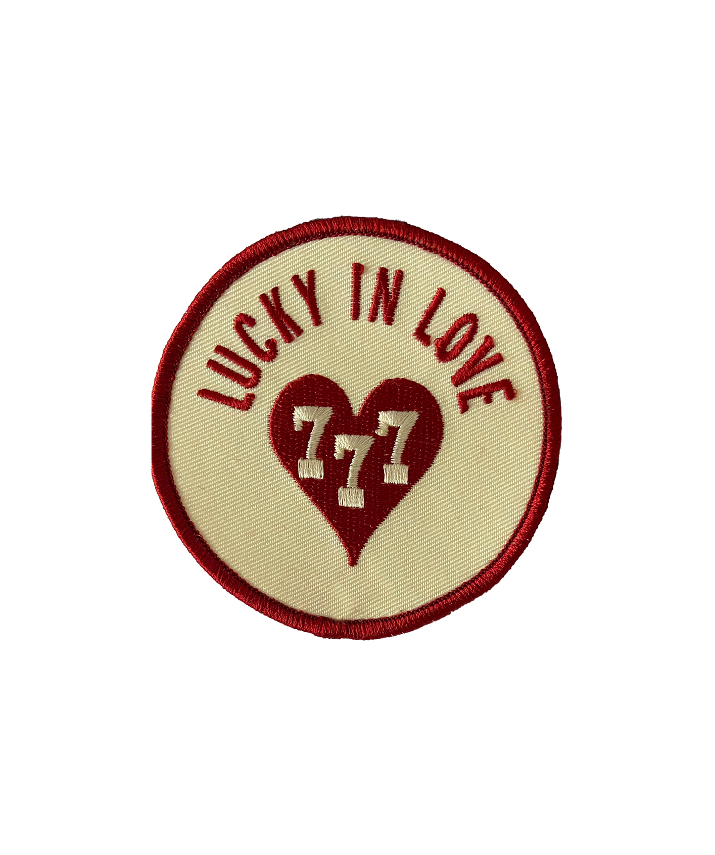 Lucky In Love Embroidered Patch