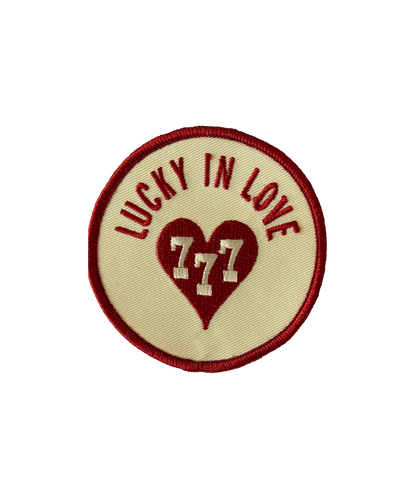 Lucky In Love Embroidered Patch