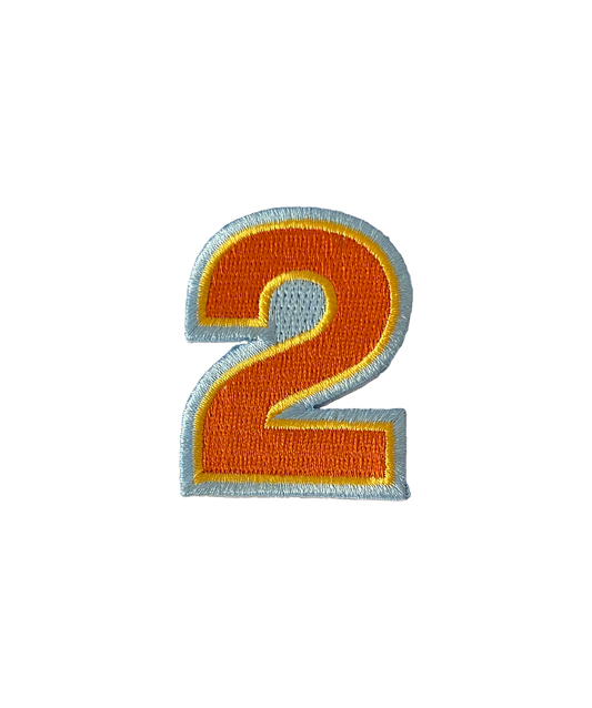 #2 Embroidered Patch