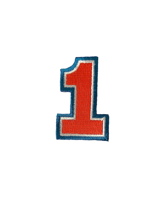 #1 Embroidered Patch