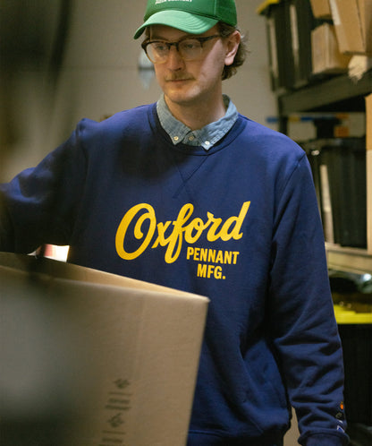 Oxford Pennant Manufacturing Script Shop Crewneck Sweatshirt