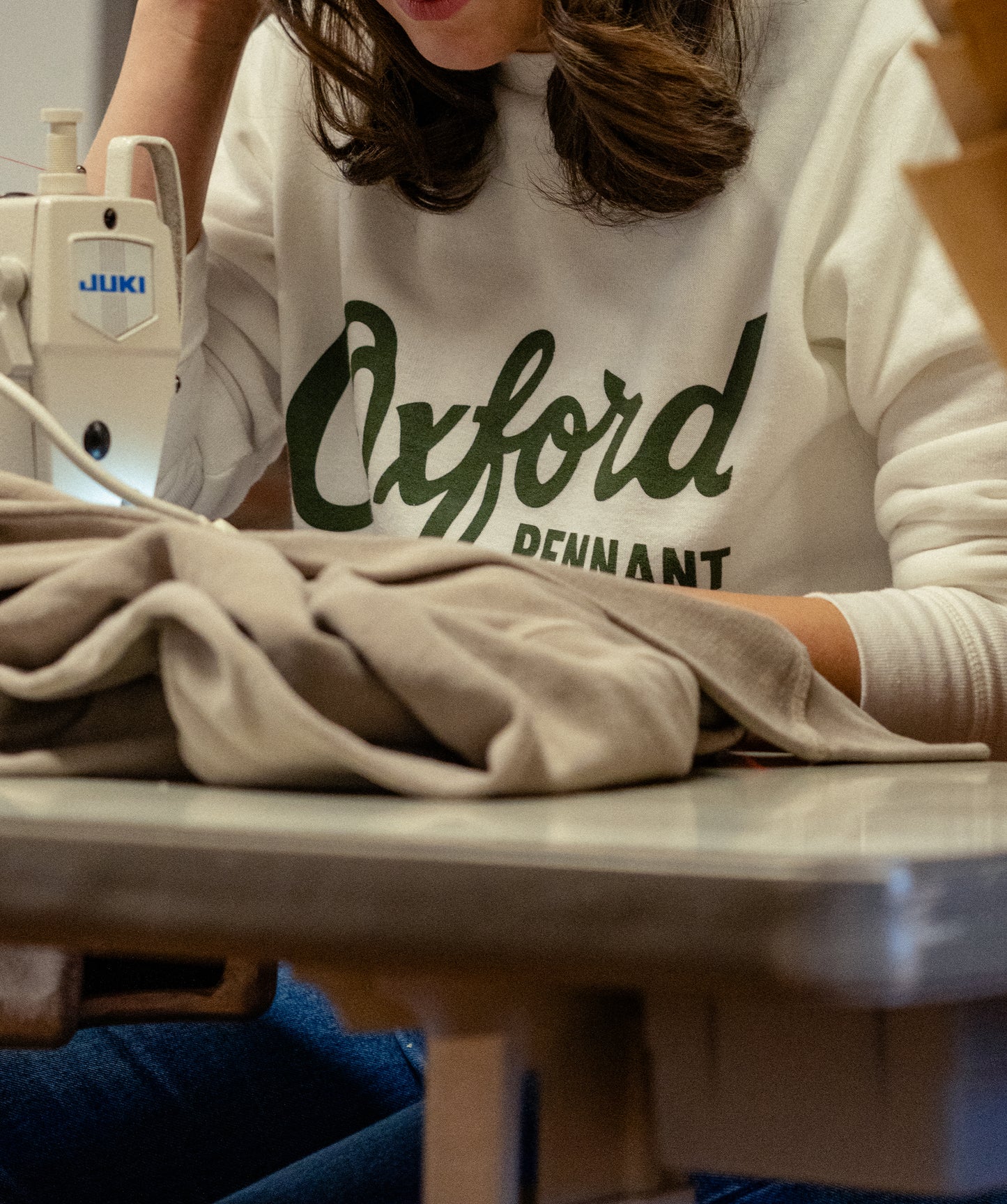 Oxford Pennant Manufacturing Script Shop Crewneck Sweatshirt