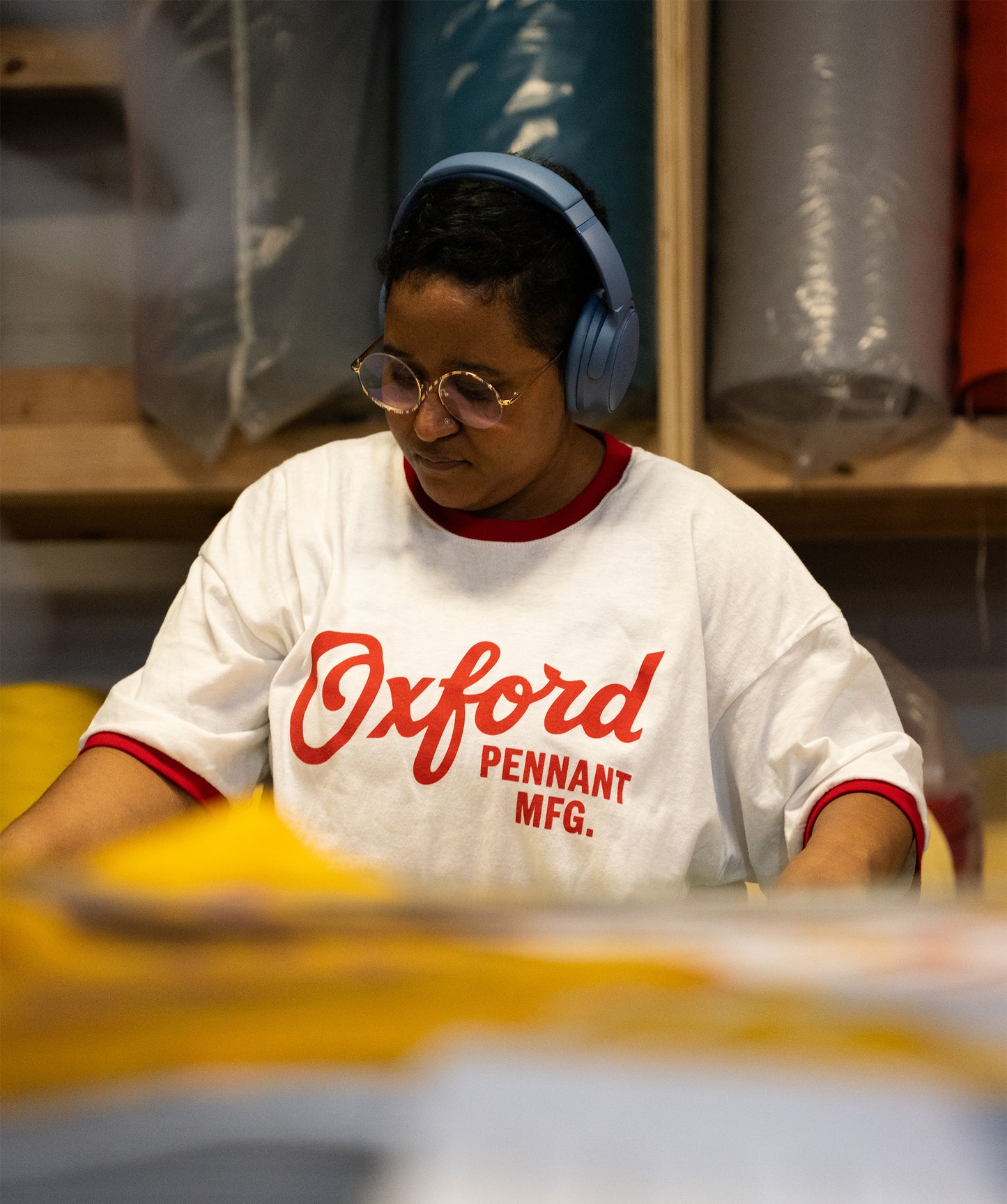 Oxford Pennant Manufacturing Script Shop Tee