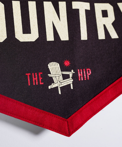 Welcome To Cottage Country Camp Flag • The Tragically Hip x Oxford Pennant