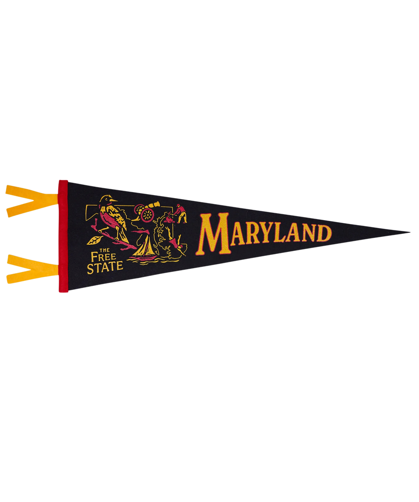 University Of Maryland Terrapins Felt Pennant - 12x30 Inches, Officially Licensed, Full Size Wall Decor