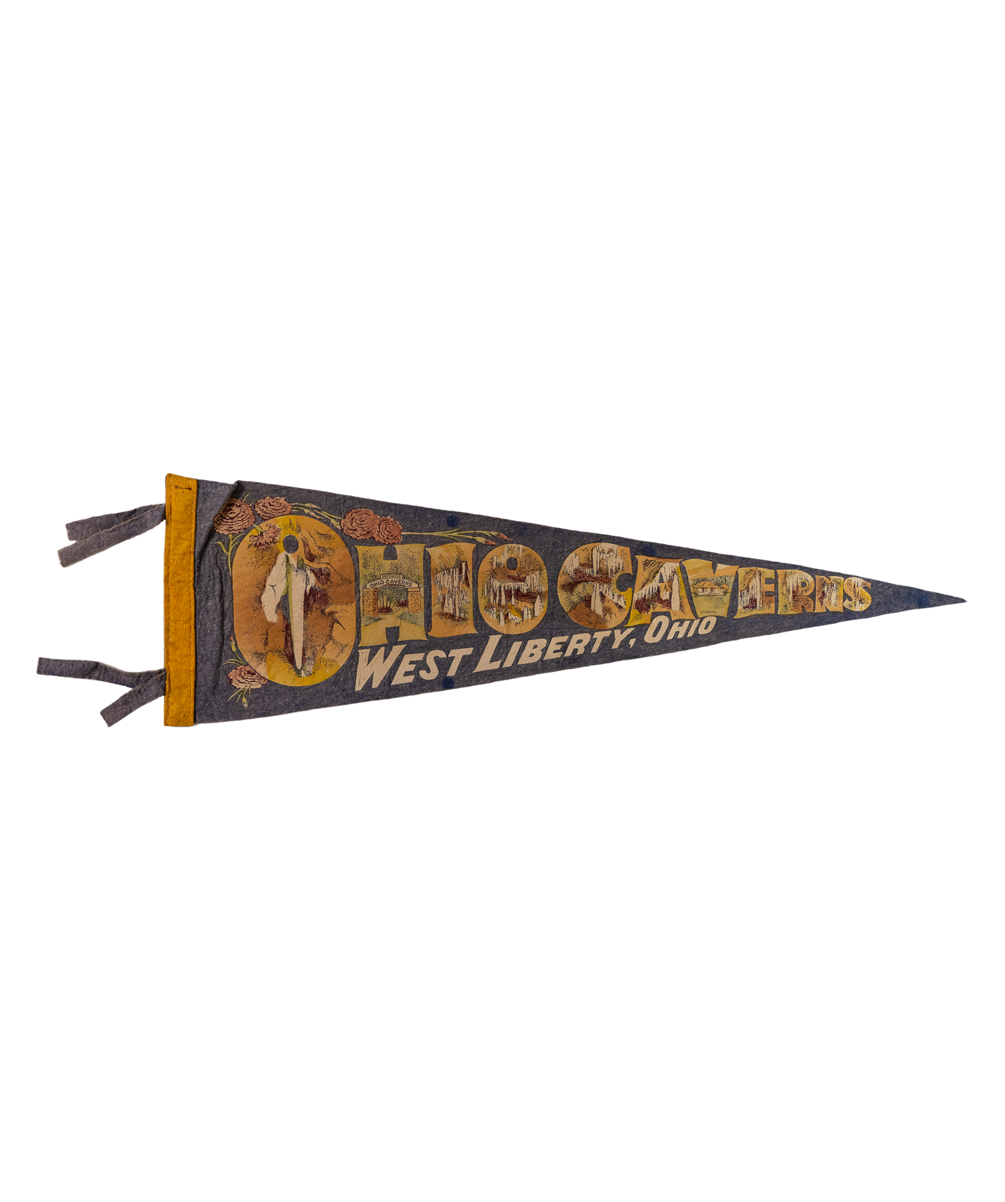 Vintage Pennant- Ohio Caverns