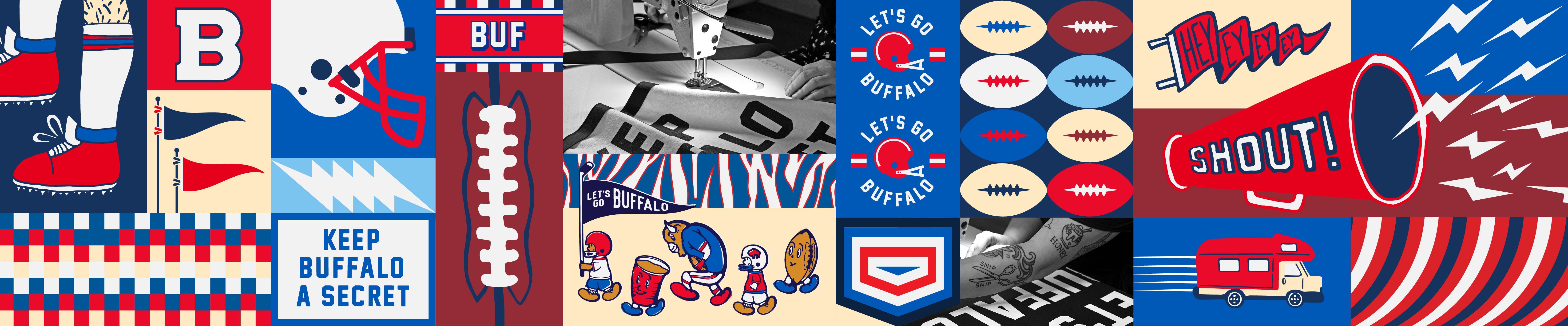 Buffalo Bills inspired collage