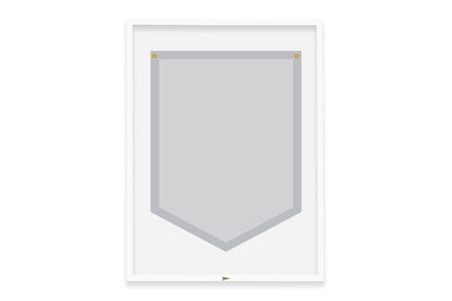 Add A Frame to your 5-sided Oxford Pennant Camp Flag
