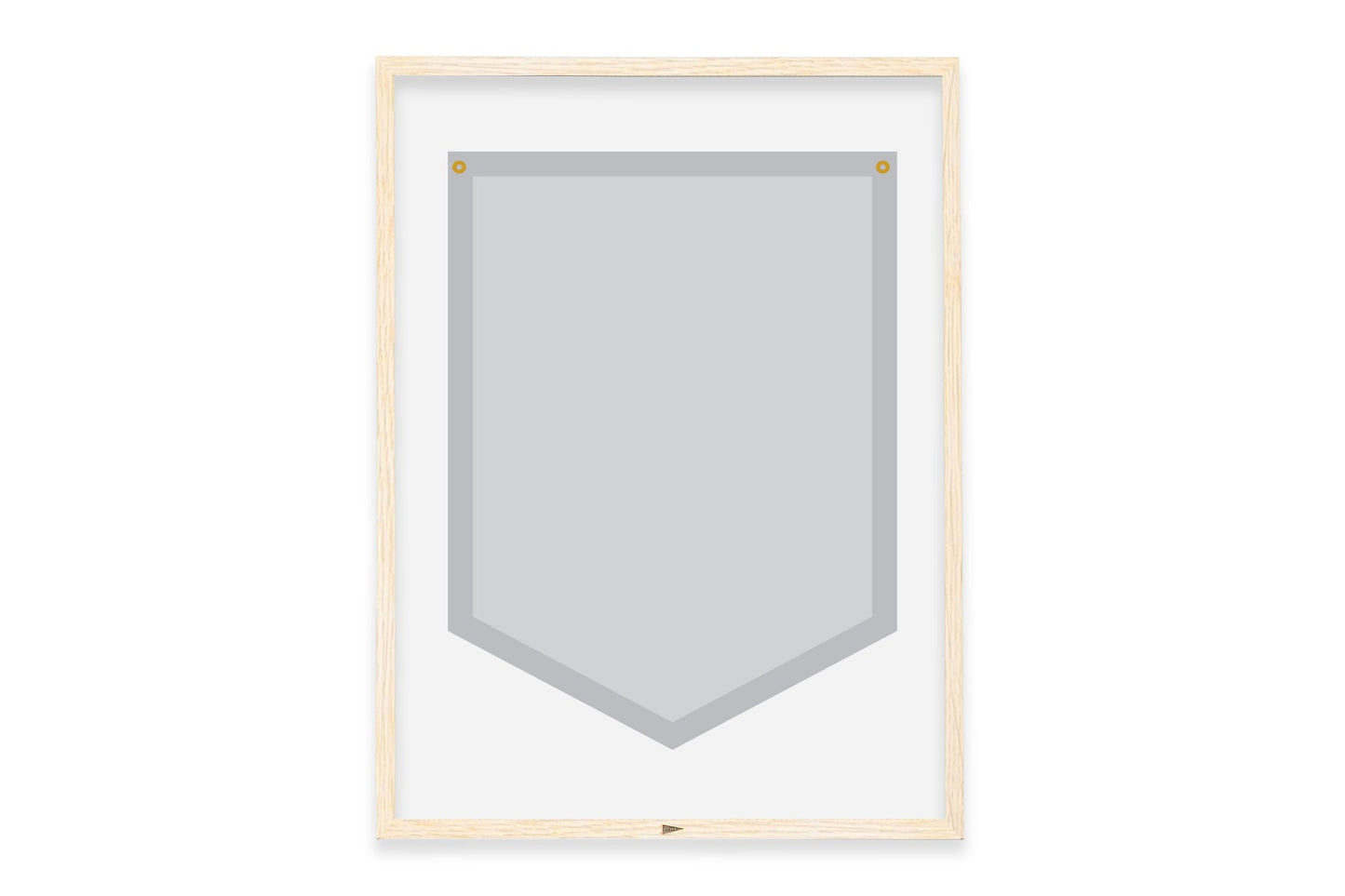 Add A Frame to your 5-sided Oxford Pennant Camp Flag