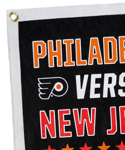 2024 NHL Stadium Series™ Philadelphia VS. New Jersey Camp Flag • NHL x Oxford Pennant