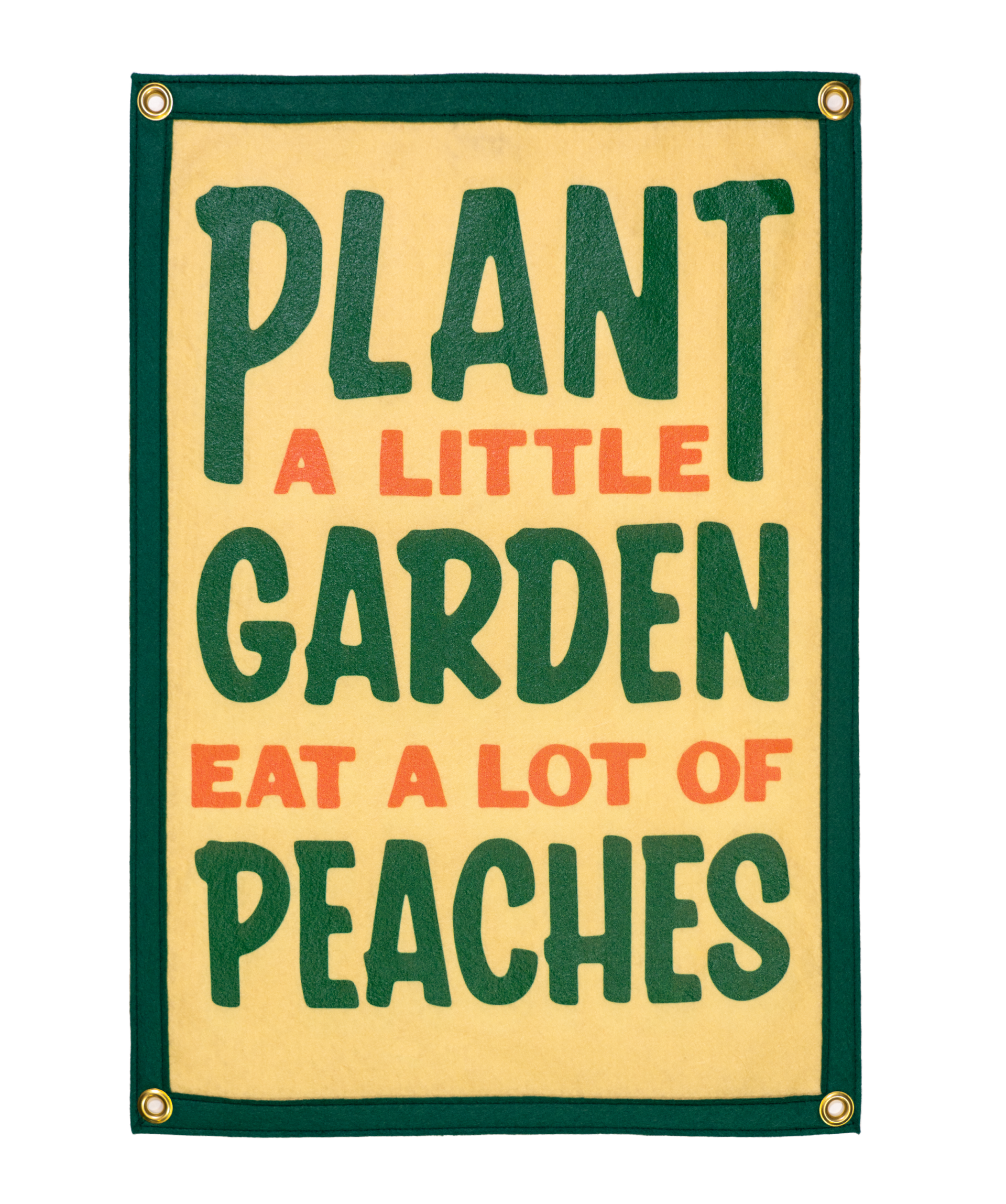 Plant A Little Garden Eat A Lot Of Peaches Camp Flag • John Prine x Oxford Pennant