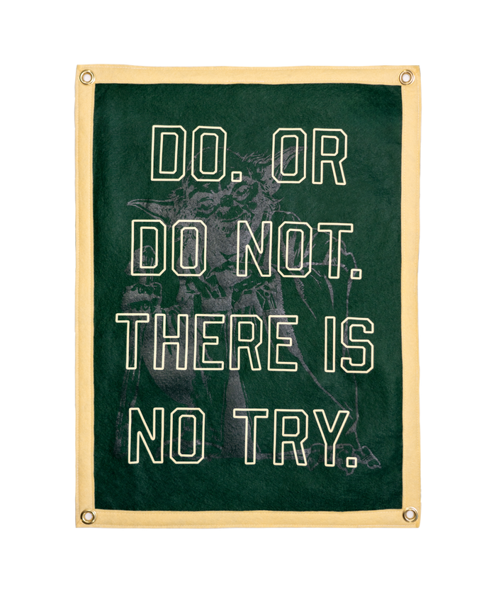 STAR WARS™ Do Or Do Not There Is No Try Camp Flag