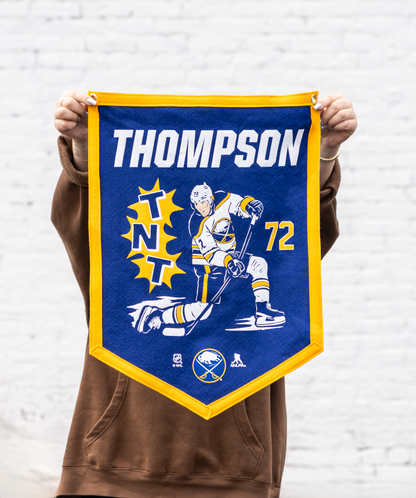 Buffalo Sabres Tage Thompson Camp Flag• NHL x Oxford Pennant