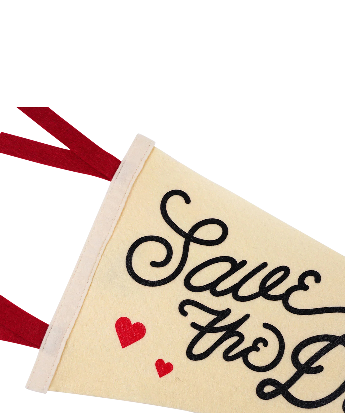 Save The Date Pennant