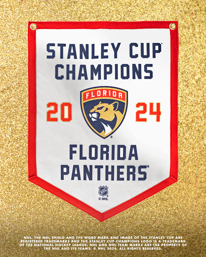 Florida Panthers Stanley Cup Champions Camp Flag • NHL x Oxford Pennant