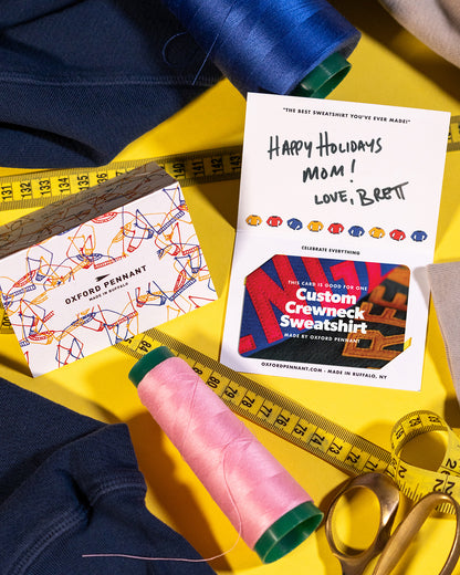 Custom Crewneck Gift Card