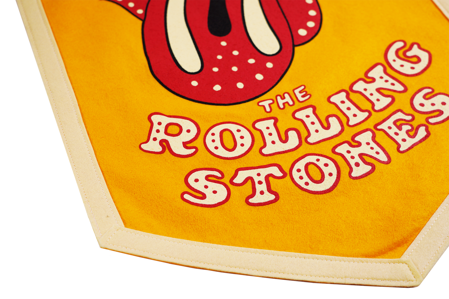 The Rolling Stones Camp Flag • The Rolling Stones x Oxford Pennant