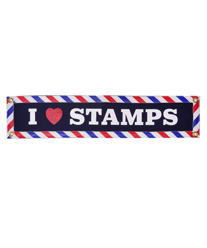 I Heart Stamps Camp Flag • USPS® x Oxford Pennant