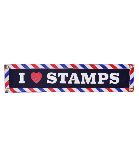 I Heart Stamps Camp Flag • USPS® x Oxford Pennant